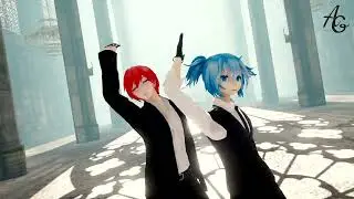【MMD 暗殺教室】神魂颠倒 【Akabane Karma & Shiota Nagisa】