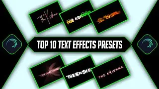 Top 10 Alight Motion Text Presets You MUST Try in 2025! 🔥 Part 2