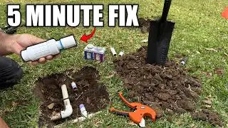 How to Repair a Water Line QUICK AND EASY (LEAST DIGGING)