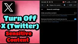 How To Turn Off X (Twitter) Sensitive Content Setting on android & ios