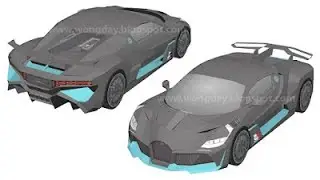 Bugatti Divo Papercraft