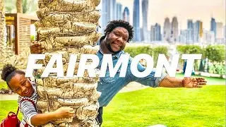 🏝 Fairmont Dubai Palm Jumeriah Island | Flow Kitchen Brunch | 5 Star Hotel Buffet | Family Vlog