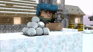 Minecraft приколы №21 (Игра в снежки)