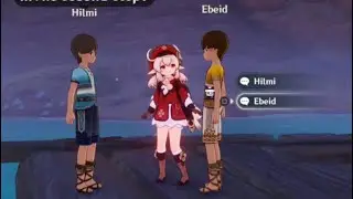 Klee from Genshin Impact playing with other kids