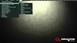 Review DracOs Linux Vairusa  - Tools & Terminal Layouts