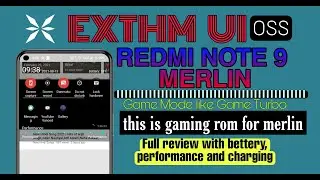Best Gaming Rom for MERLIN (Redmi Note 9) 🤔🤔|| EXTHM UI :- This Rom Beat MIUI Stock Rom Gaming?
