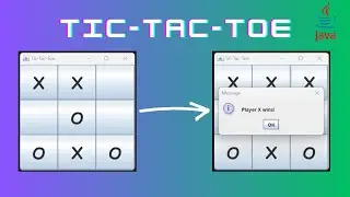 Tic Tac Toe Game using Java Swing in 20 minutes | Java Mini Project #javaswing #tictactoejava