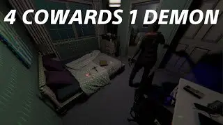 Four COWARDS against 1 DEMON - Phasmophobia
