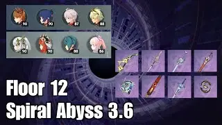 C0 Childe International & F2P C0 Nahida Nilou Super Bloom (4 Star Weapons) - Floor 12 3.6 Abyss