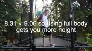 HOW TO JUMP HIGHER ON A TRAMPOLINE!