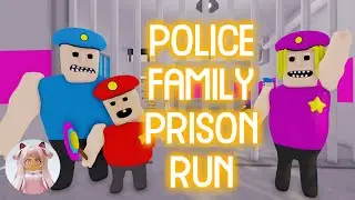 BUFF POLICE FAMILY PRISON RUN ESCAPE! (Obby) - Roblox Gameplay Walkthrough No Death [4K]