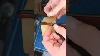 ключница из кожи седельный шов с узлом #кожа #woodworking #изготовление #leathercraft #седельный
