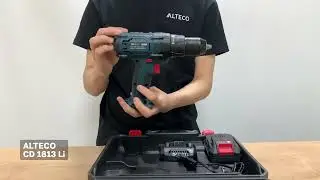 Аккумуляторная дрель-шуруповерт ALTECO CD 1813 Li | Распаковка