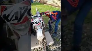 Питбайк Kayo krz 140.Замена масла.Айрат поехал кататся.Pit bike Kayo krz 140.change went for a ride