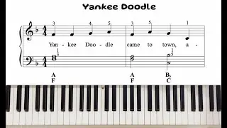 Yankee Doodle - Piano Tutorial - Yamaha DGX-670
