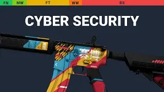 M4A4 Cyber Security - Skin Float And Wear Preview