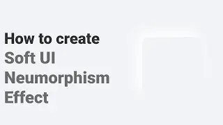 HOW TO CREATE SOFT  UI |  Clean Shape | Neumorphism effect - Adobe XD