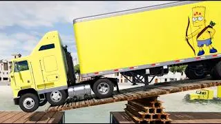 Trucks vs Speed Bumps & others 72 (BeamNG.drive)