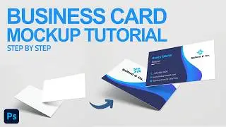 How to Create Business Card Mockup Template with Smart Object in Photoshop | Beginner Tutorial
