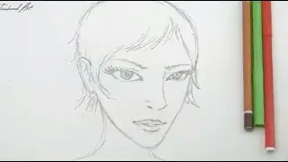 How to make Human Face| Beginner class| Step by Step | Face Drawing Tutorial.
