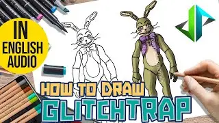 [DRAWPEDIA] HOW TO DRAW GLITCHTRAP FROM FIVE NIGHTS AT FREDDY'S FNAF - STEP BY STEP DRAWING TUTORIAL