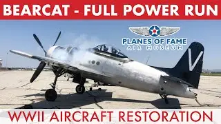 F8F BEARCAT Full Power Engine Ground Run  |  Planes of Fame