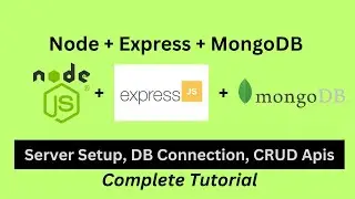 Build API Using Node js & Express & MongoDB || MongoDB connection & CRUD api(Hindi)