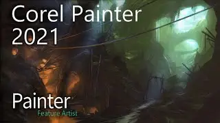Corel Painter 2021 - Mines concept art (Davey Baker)