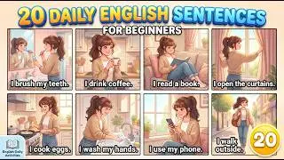 20 Daily English Sentences Every Beginner Must Learn  Easy English Speaking Practice for Daily Life