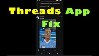 Threads app not opening, keeps stopping or crashing fix |Meta Instagram app|