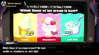 July Splatfest - Mint Chip Vanilla Strawberry Ice Cream - Splatoon 3