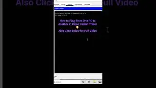 How to ping in cisco packet tracer