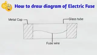 how to draw electric fuse diagram step by step in simple way
