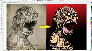 Tracing Dari Gambar Sketsa kedalam Vector - Coreldraw x7