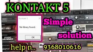Kontakt 5 ,No Library Found problem solve 👈👈 || Love Musical Studio