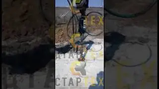 ГИДРОБУР ЯМОБУР ГИДРОВРАЩАТЕЛЬ DIGGA PDD2 на МИНИ ЭКСКАВАТОРЕ KUBOTA U-25
