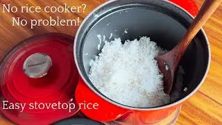 Easy and Quick Fluffy Rice without a Rice Cooker | ASMR Cooking