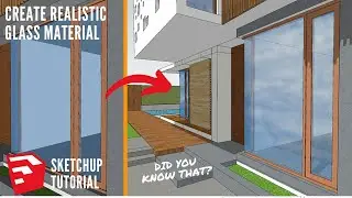 Create Realistic Glass Material in Sketchup | Sketchup Tutorial