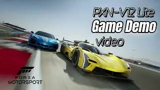 PXN V12Lite Gaming Racing Wheel & Forza Motorsport Trial Gameplay on PC