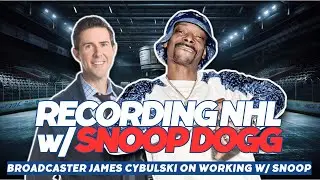 SNOOP DOGG Recording NHL Video Game w/ Broadcaster James Cybulski #snoopdogg #nhl24 #nhlhockey