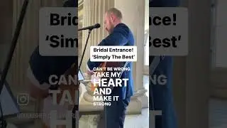 Bridal Entrance! Simply The Best #tinaturner #irishwedding #schittscreek #cover #weddingceremony