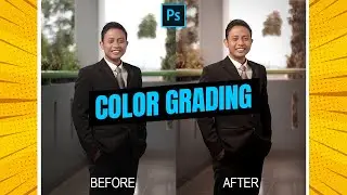 Tutorial Color Grading - Gold Color Tone Effect in Adobe Photoshop #2