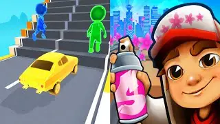 Shape shifting VS Subway Surfers - All Level Gameplay Android iOS Ep74