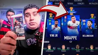 Liga dos Campeões mas FIGURINHAS montam nossos TIMES