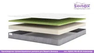 Матрасы Sonox. Пишите, сделаем презентацию для Вашего продукта в 3d