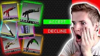 COUNTER BLOX SKIN DONATIONS! | Road to 100K