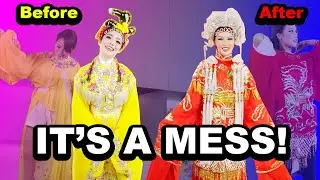 Abbey and Koe Yeet Try On Chinese Opera Outfit