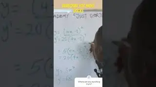 YOU'VE NEVER SEE THIS CHAIN RULE TRICK || JOEL ACADEMY