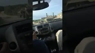Колонна военной техники на Кольском полуострове - август, 2014