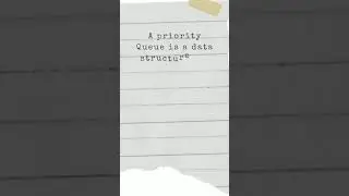 priority Queue||Design and Analysis of Algorithm || #shorts